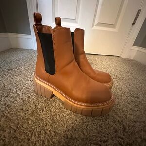 Madden Girl Brown Ankle Booties